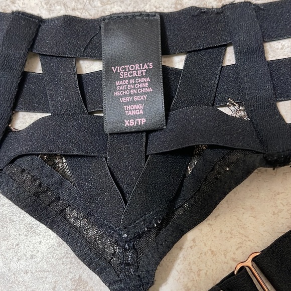 VICTORIA’S SECRET VERY SEXY PALE TAUPE PUSH BRA & VERY SEXY MATCHING THONG PANTY - Picture 7 of 10